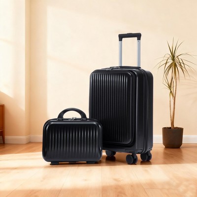 GDFStudio Takumi Modern 2 Piece ABS Luggage Set with Spinner Wheel