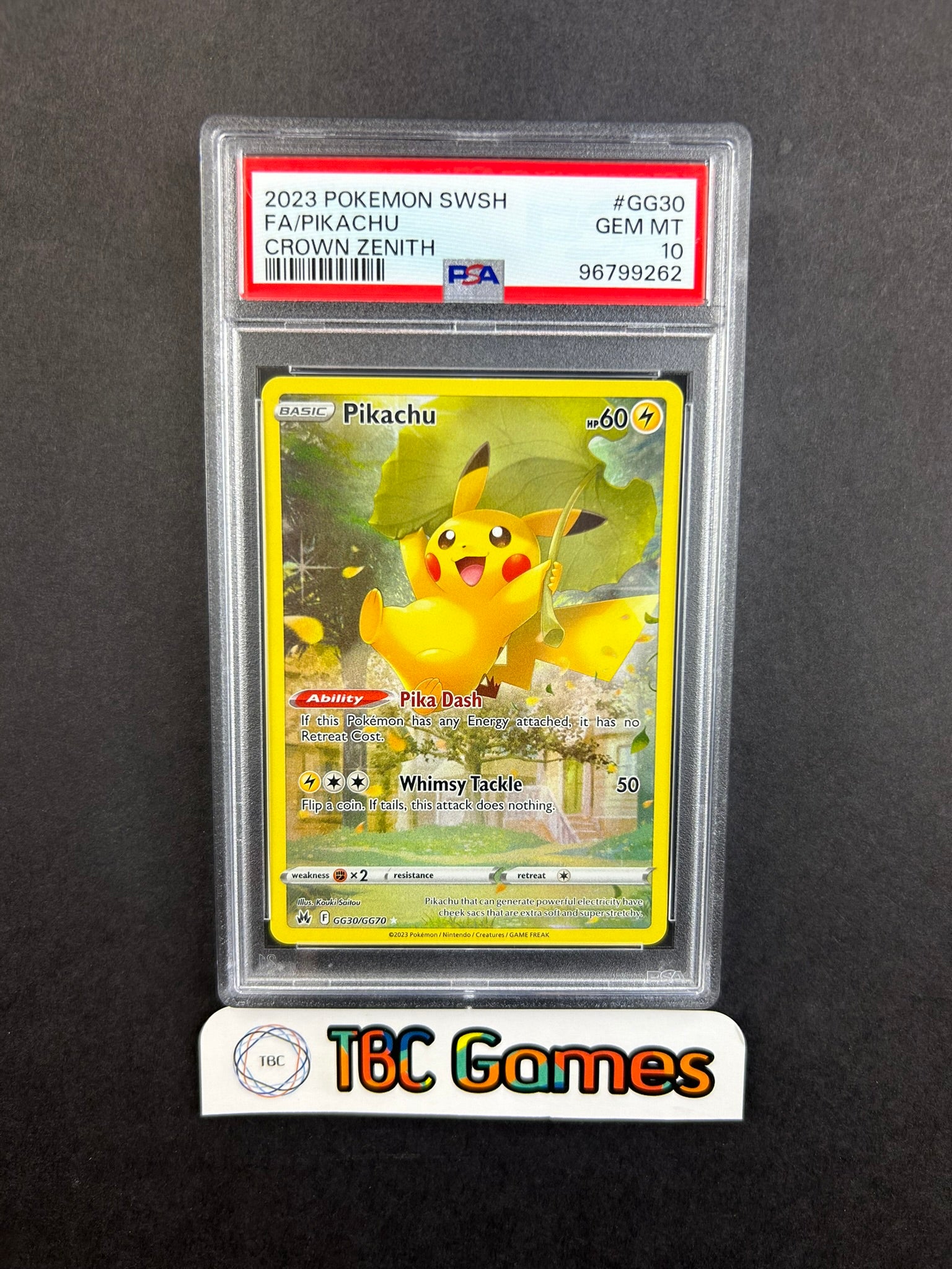Pikachu Crown Zenith GG30/GG70 PSA 10 – TBC Games