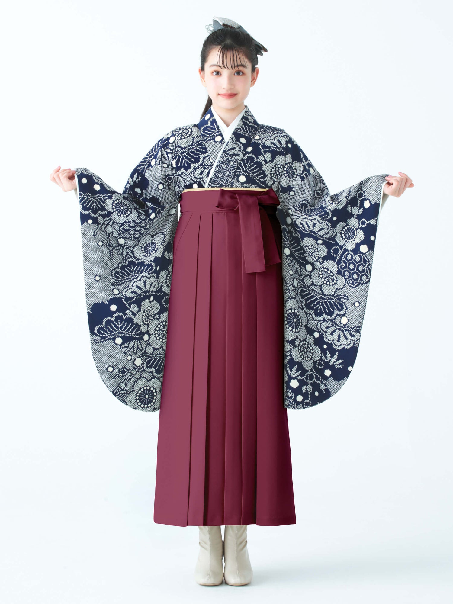 C0023 疋田梅松/紺 | 卒業式小学生袴レンタル | tententen – tententen