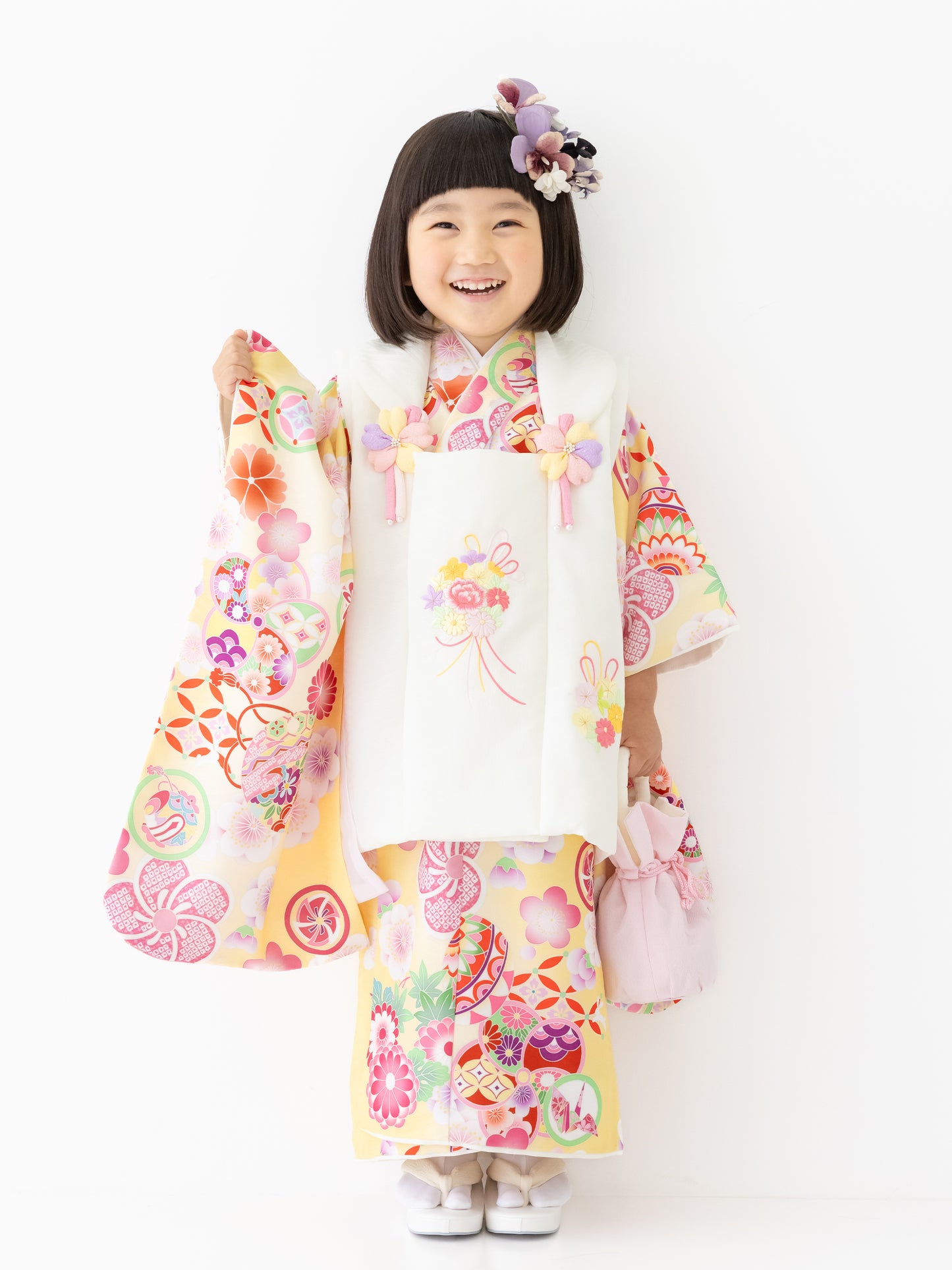 S0317 まり/黄色 | 七五三着物レンタル | tententen – tententen(てん