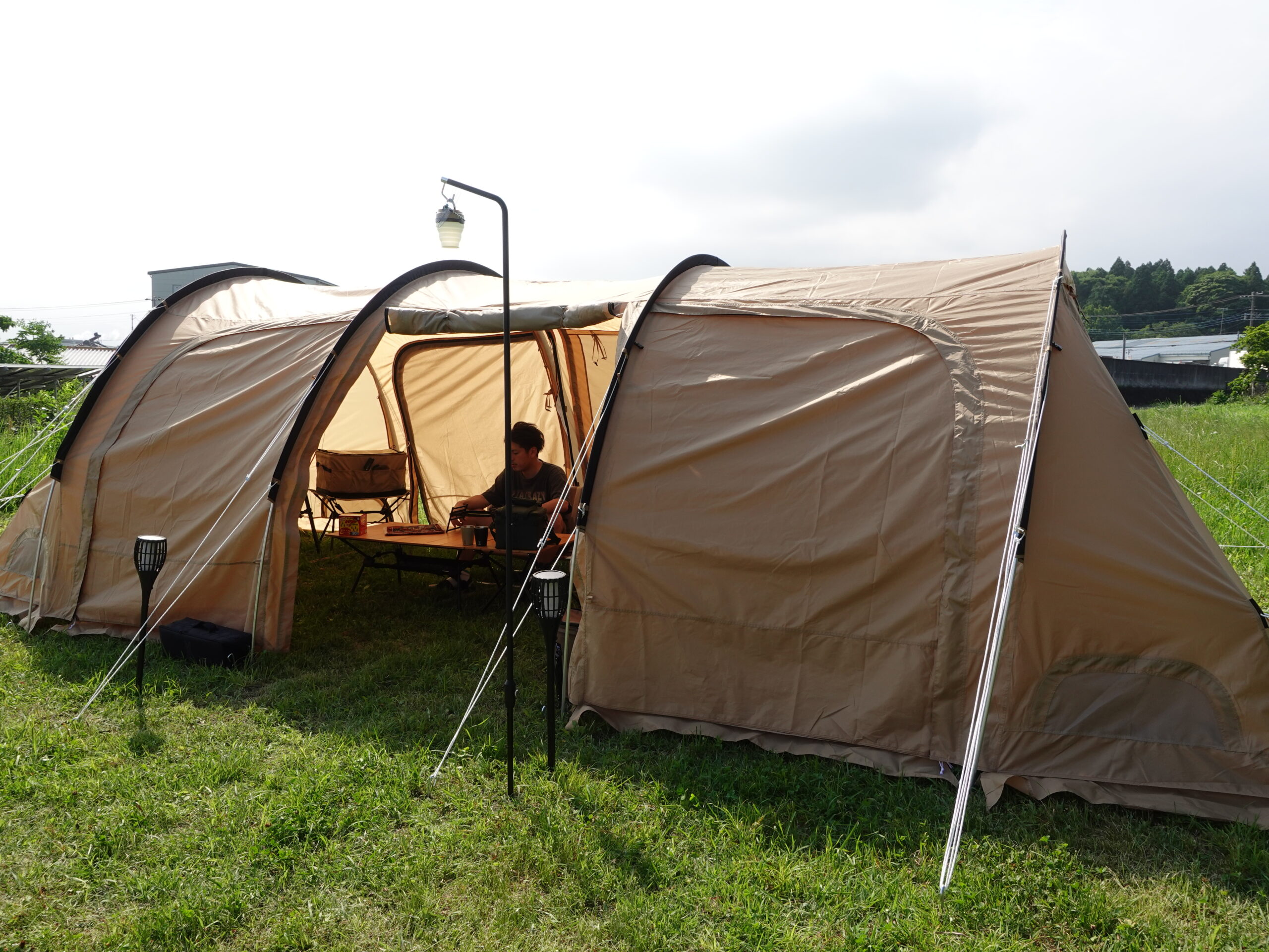 さかな DODカマボコテント3M フルオプション＋わがやのシュラフ 1/2