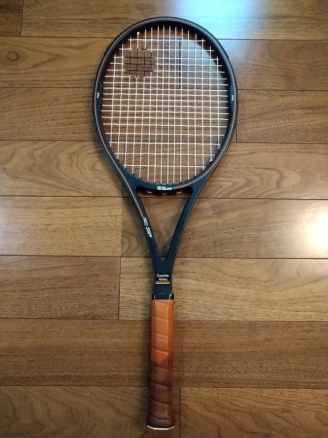 テニスラケット】セントヴィンセント製プロスタッフミッドで練習する