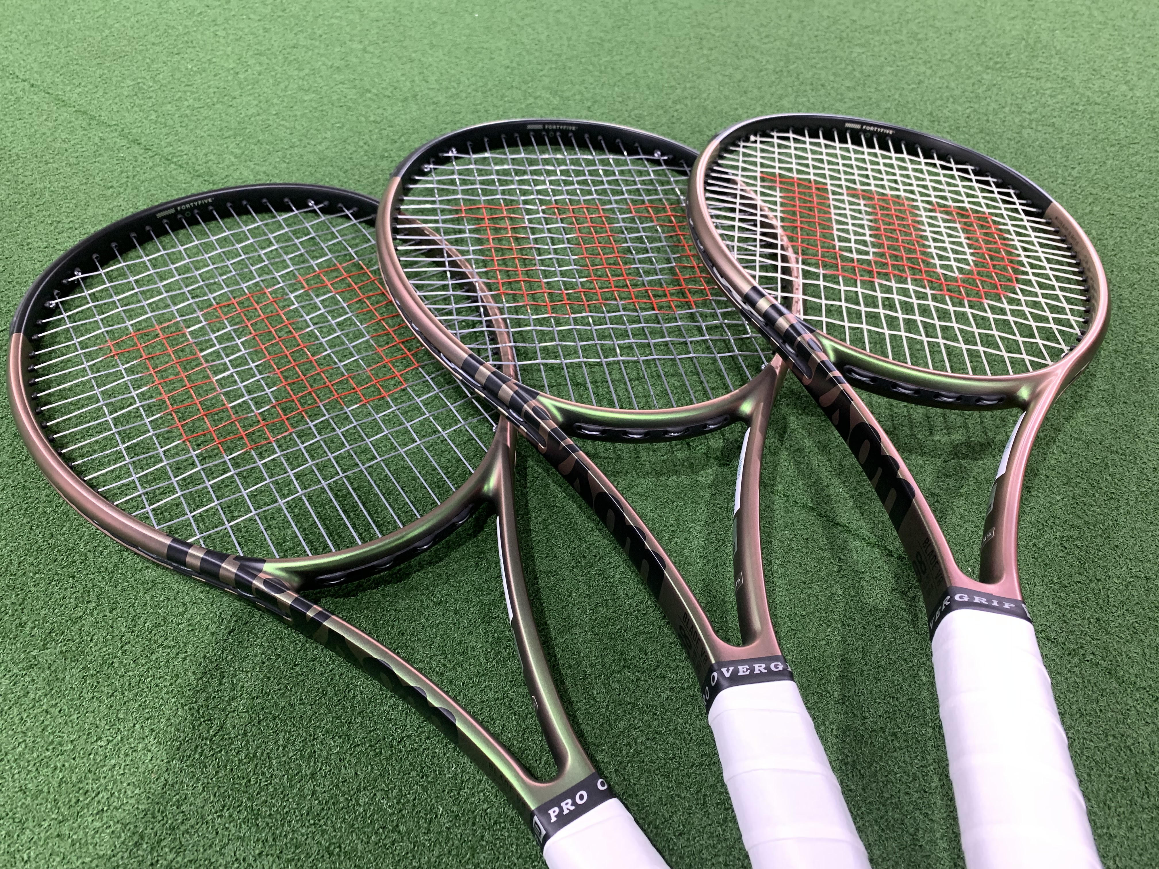 Wilson】BLADE（v8）に極細ゲージ「NXT POWER18」と【LUXILON】「ALU