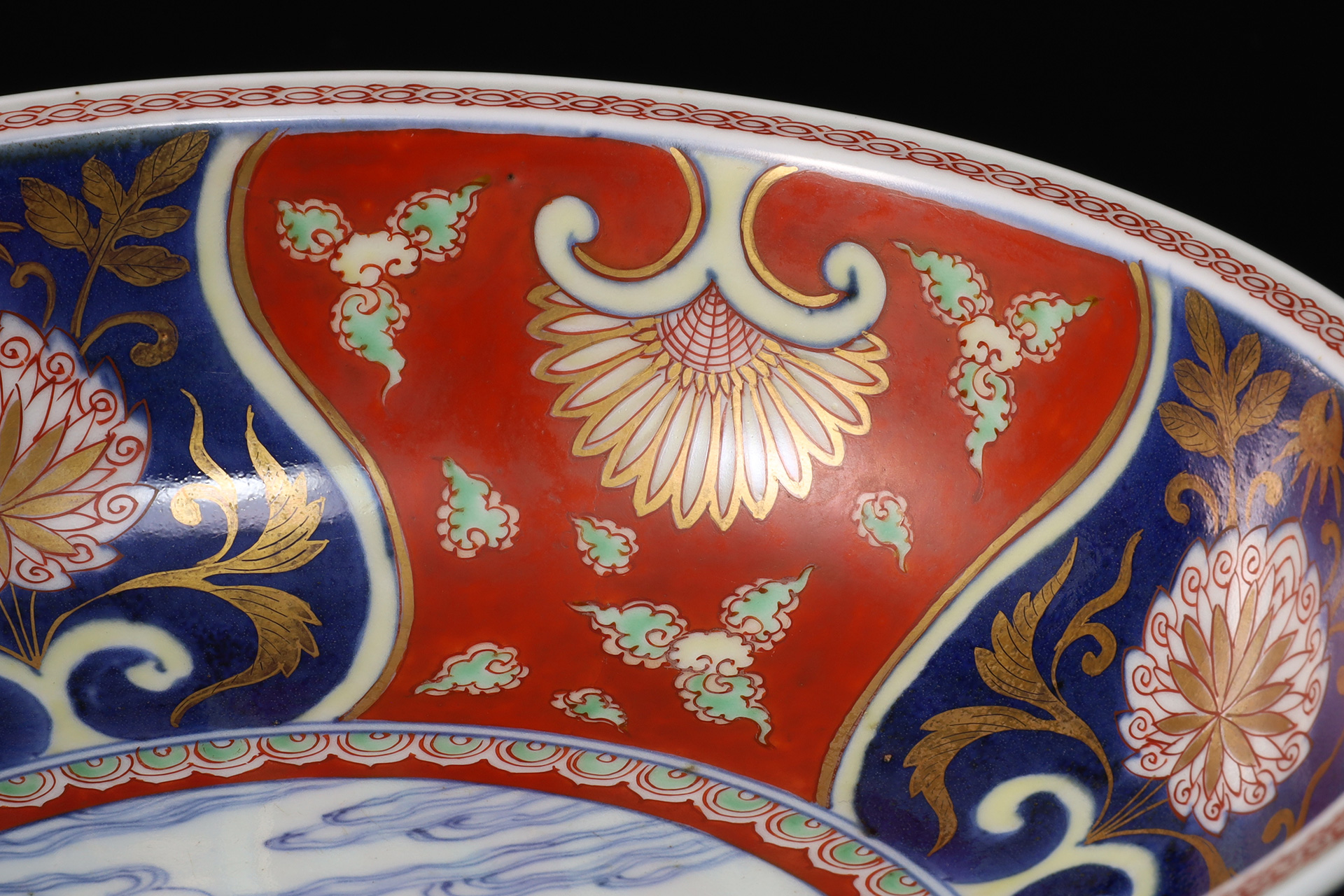 古伊万里色絵荒磯文鉢（江戸時代） - 天平堂（TENPYODO）