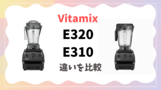 徹底比較】Vitamix E310とE320の違いを解説！選び方のポイントも詳しく