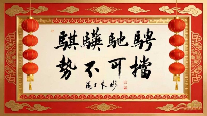 笔墨迎春丹青贺岁》当代著名书法家朱彬向全球华人拜年_中华网