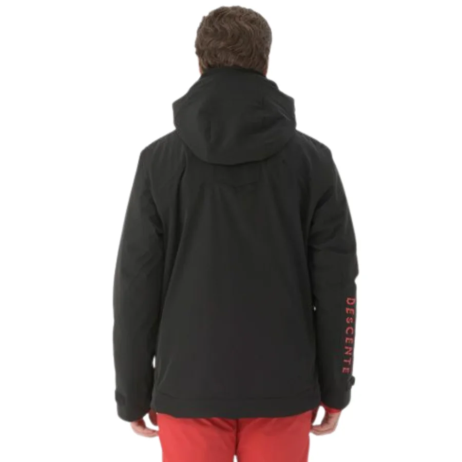 Descente Men's S.I.O Ski Jacket - Black Red - TeamSkiWear | Ski