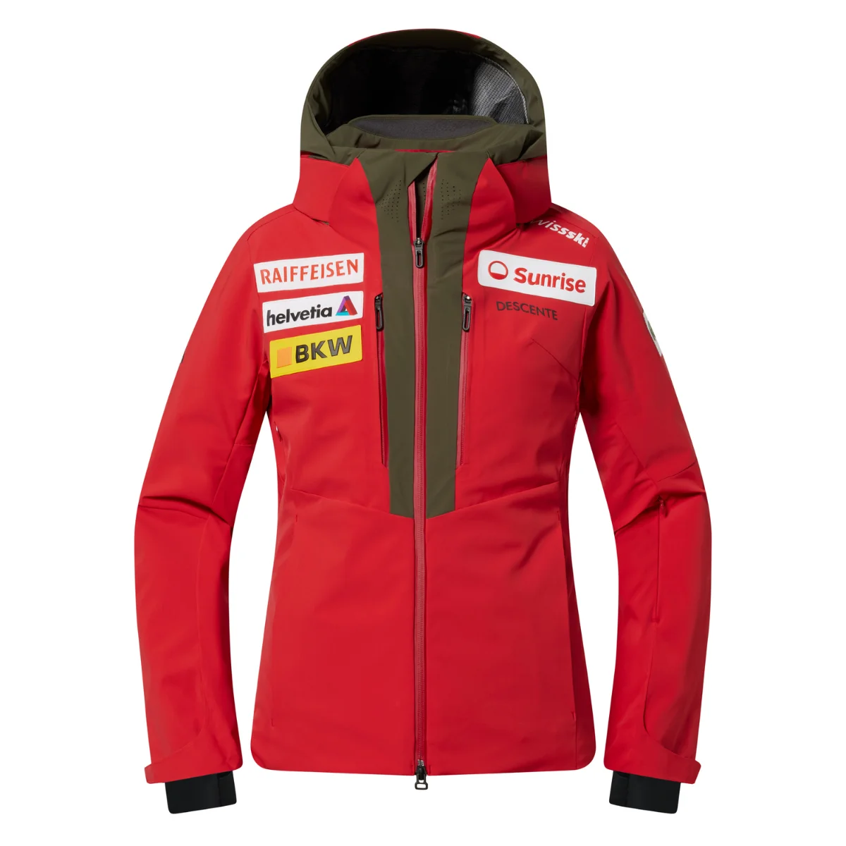 Descente Women Swiss Ski Team Jacket - Red