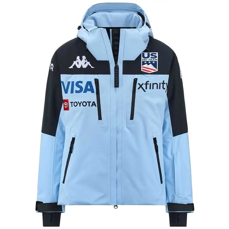 Kappa Women's USA Alpine Team Jacket - Azure Lt Dark Navy Black