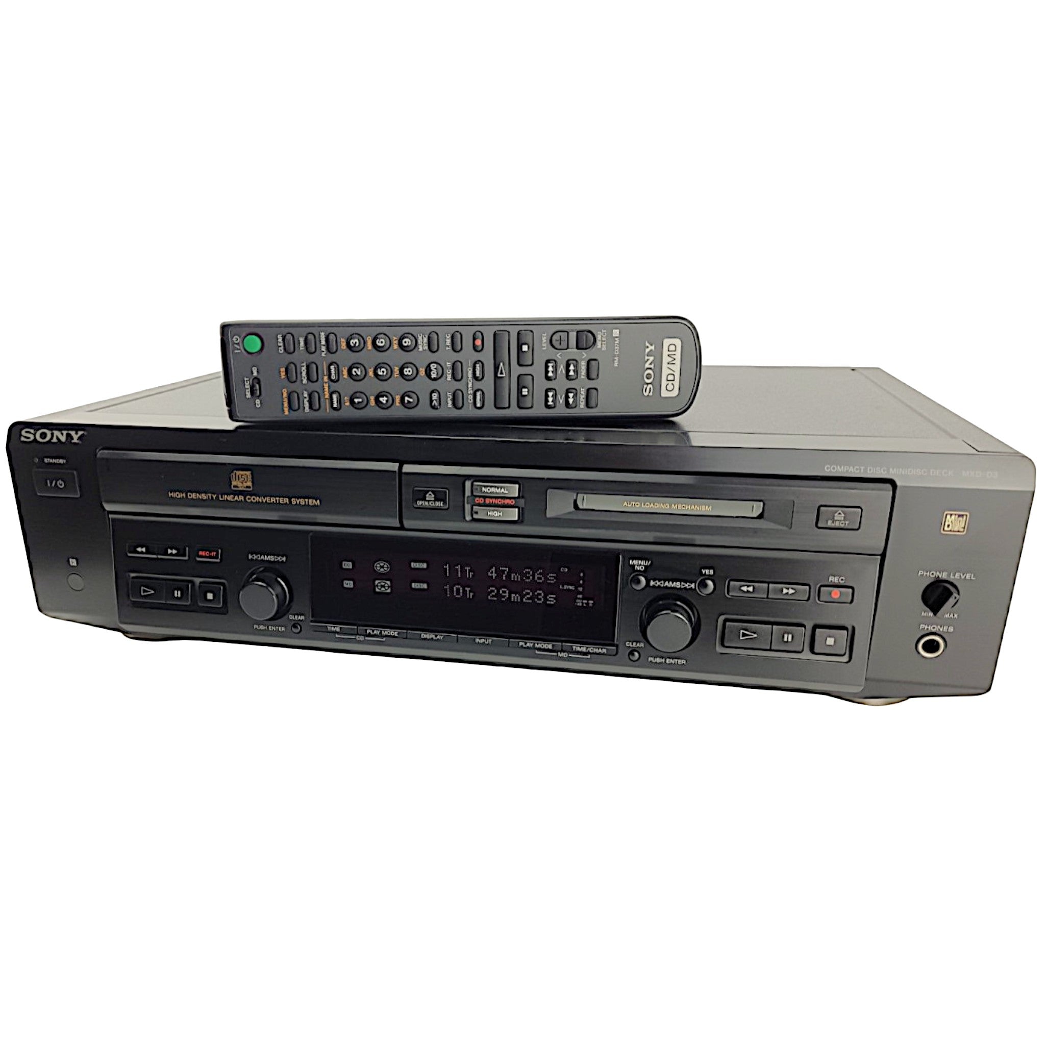 Sony MXD-D3 CD to MiniDisc MD Recorder Player Deck – TekRevolt