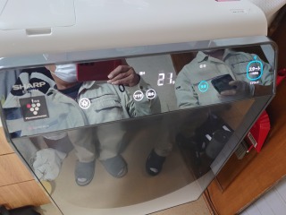 シャープ、ドラム式洗濯機(ES-W114)、東京都町田市で分解清掃 | 相模原