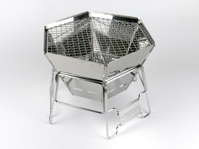 キャプテンスタッグ ヘキサ ステンレス ファイアグリル M 対応 グリル