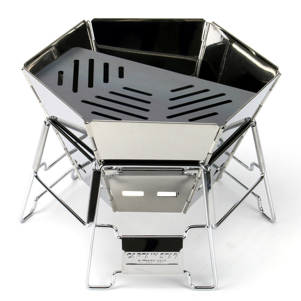 キャプテンスタッグ ヘキサ ステンレス ファイアグリル M 対応 グリル