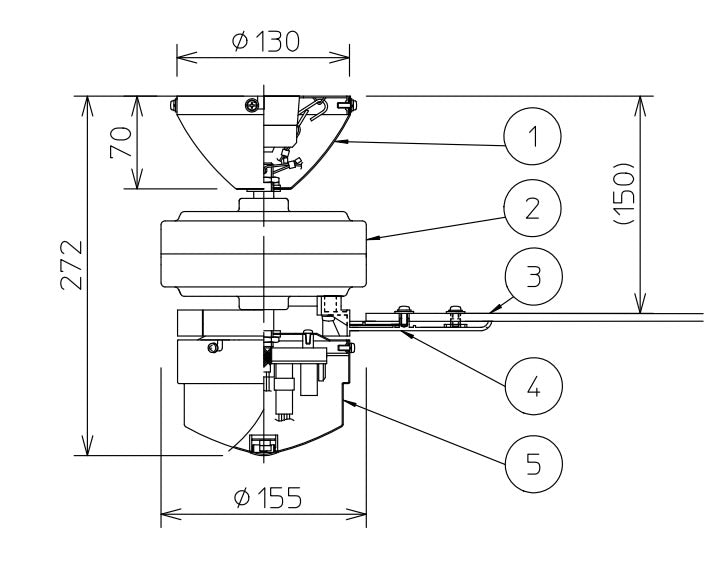 DAIKO 大光電機 CF TYPE 羽径1200mm 直付タイプ ランプレスファン