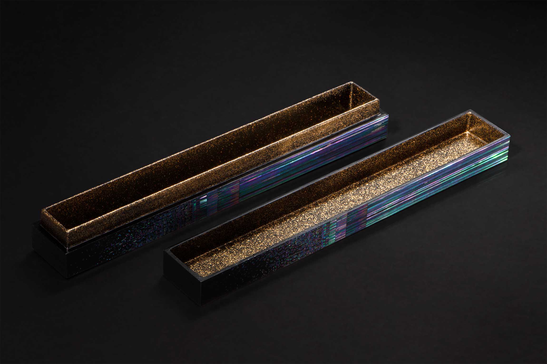 光絵素乱調超尺飾箱 | 池田晃将 | 漆 螺鈿 | Terumasa Ikeda