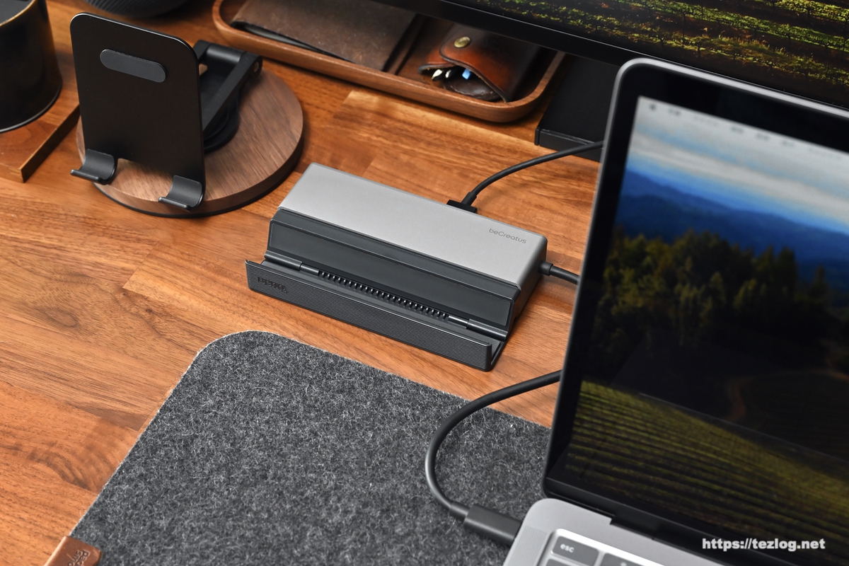 BenQ beCreatus GR10 7-in-1 USB4 モバイルドック レビュー。Mac・iPad