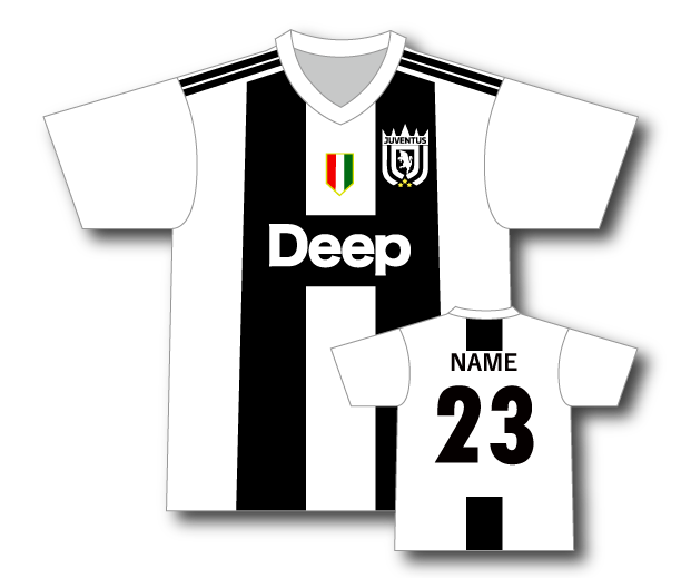 サッカーユニフォーム ユベントス風×ホーム(18/19) - T LAB