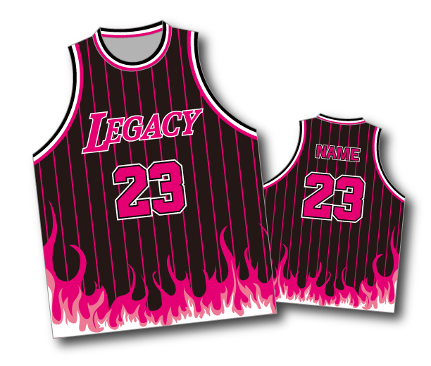 バスケユニフォーム LAKERS風×炎(ver3) - T LAB