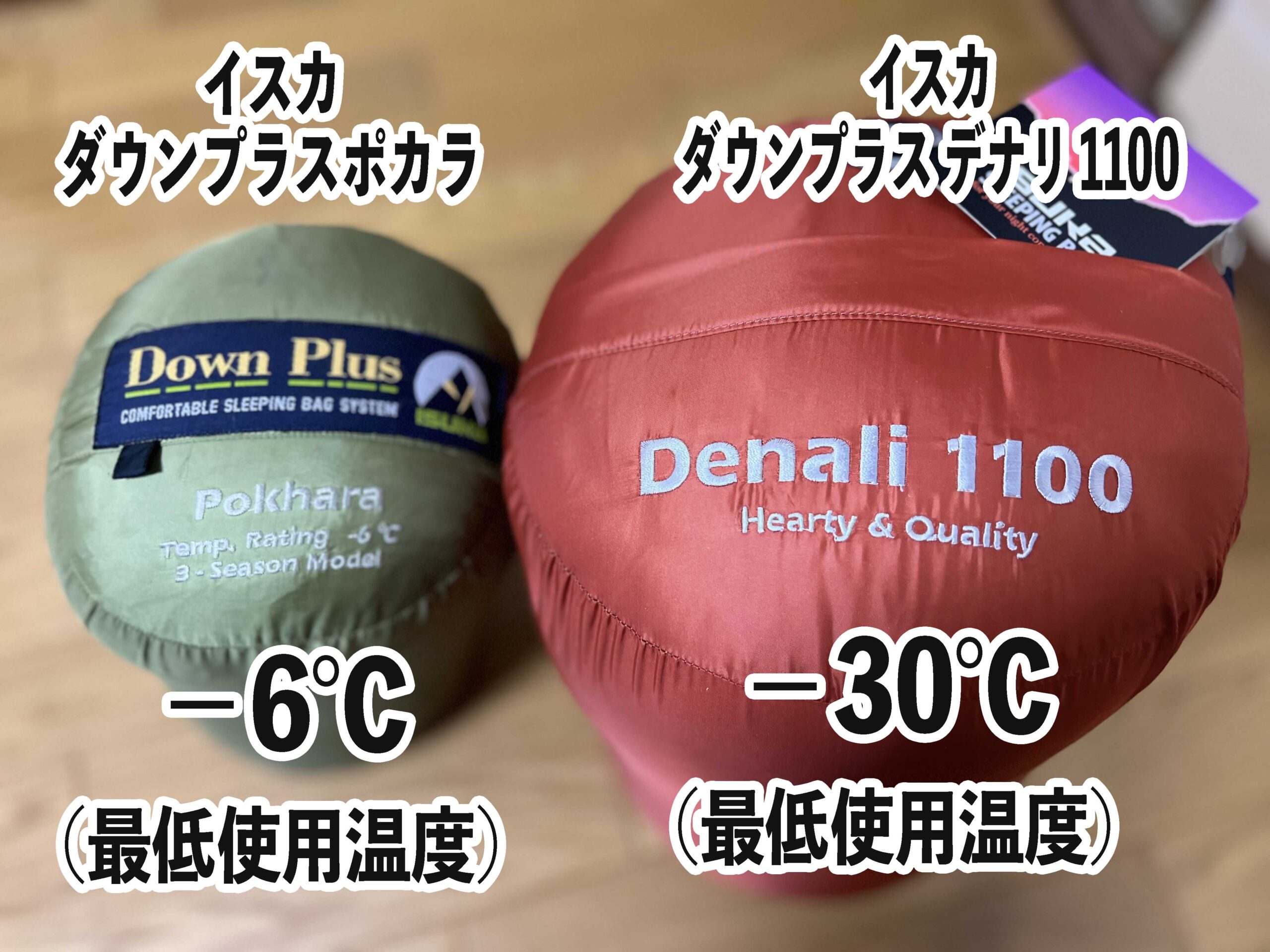 冬でも使える寝袋を購入！イスカダウンプラス デナリ 1100【最低使用