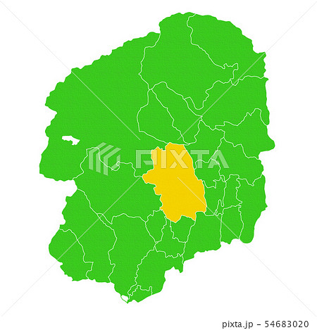 栃木県と宇都宮市地図のイラスト素材 [54683020] - PIXTA