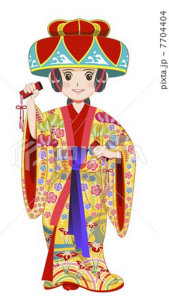 琉球舞踊のイラスト素材 [7704404] - PIXTA