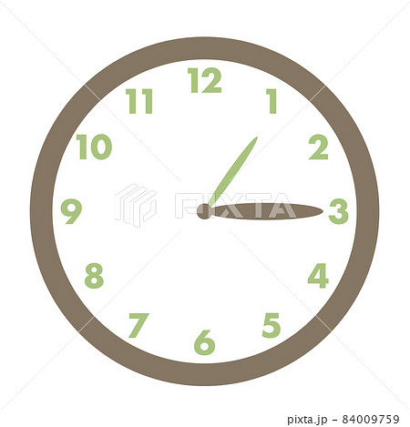 時計 1時15分のイラスト素材 [84009759] - PIXTA