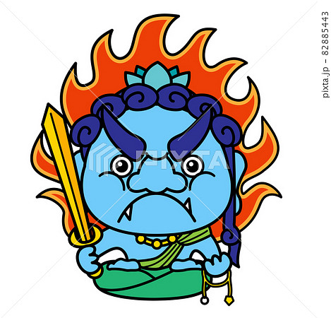 不動明王 不動尊 仏像 仏 神 イラスト素材のイラスト素材 [82885443