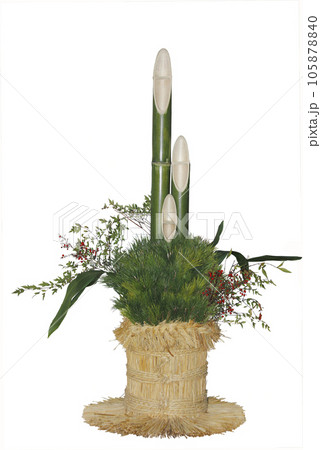 正月を迎えるために門松をたてる、日本の伝統的な行事。新しい気持ちで