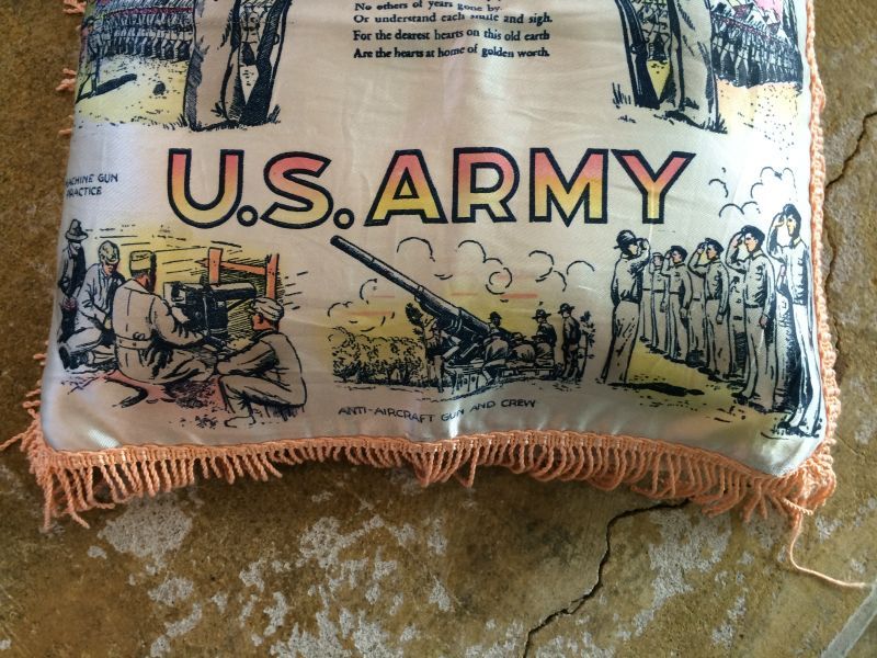40's military ミリタリークッションカバー size 44×42 - THE