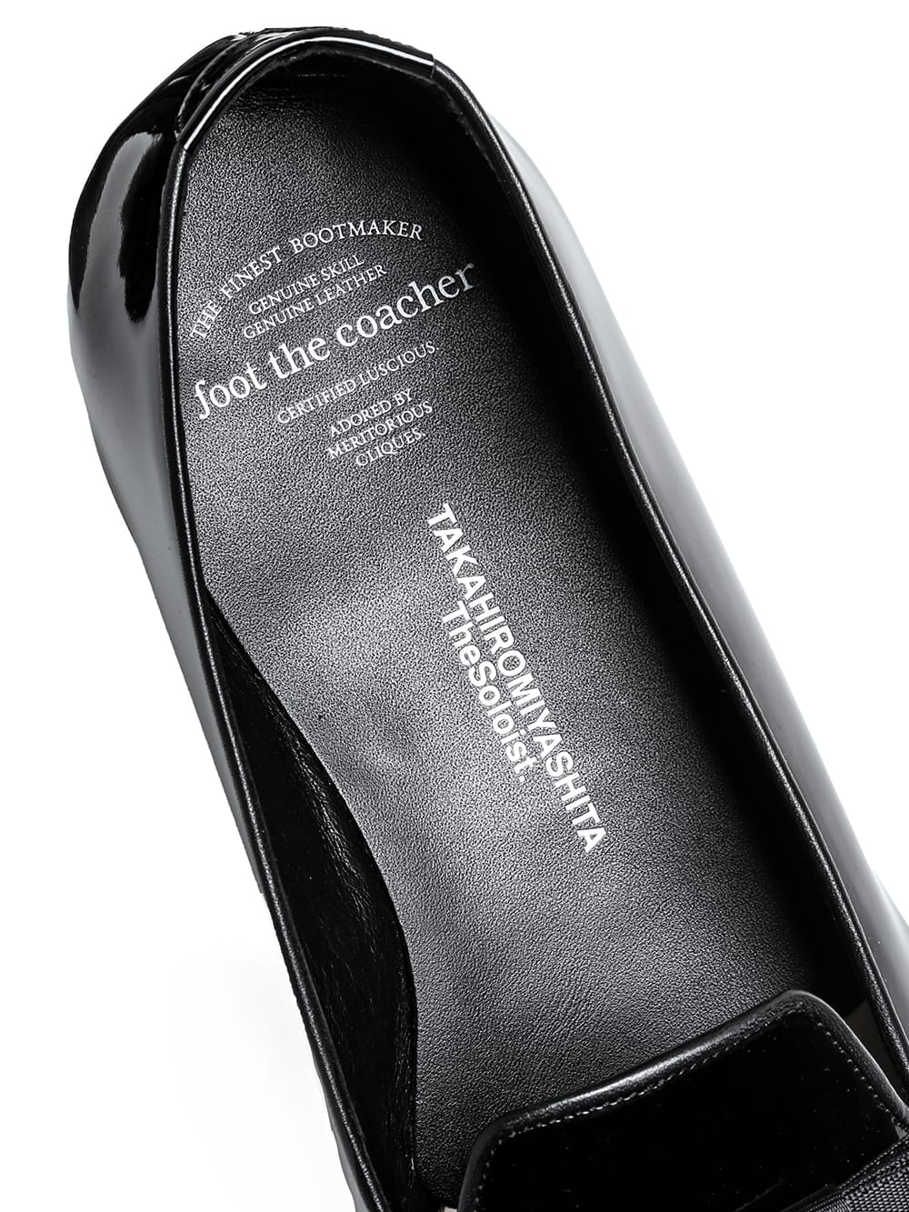 sf.0003AW25-black パテントレザーオペラパンプ The Black-and-White