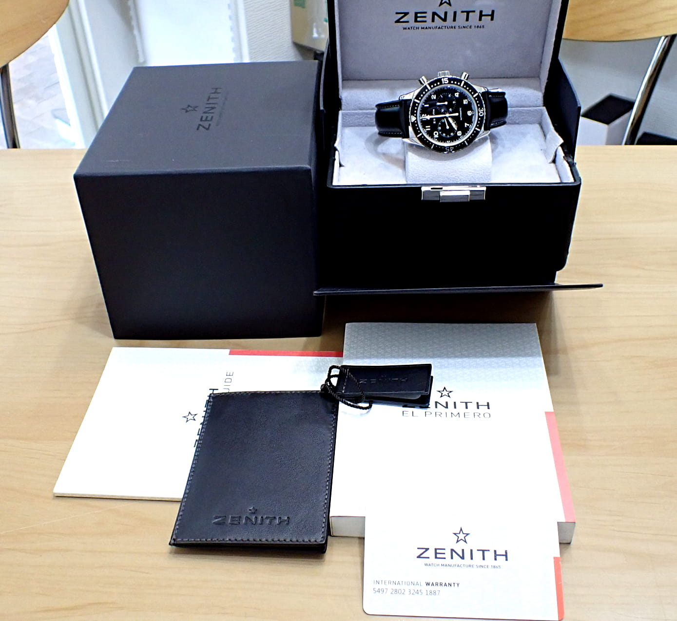 中古品A【ZENITH】ゼニス ヘリテージ パイロット リバイバル クロノ