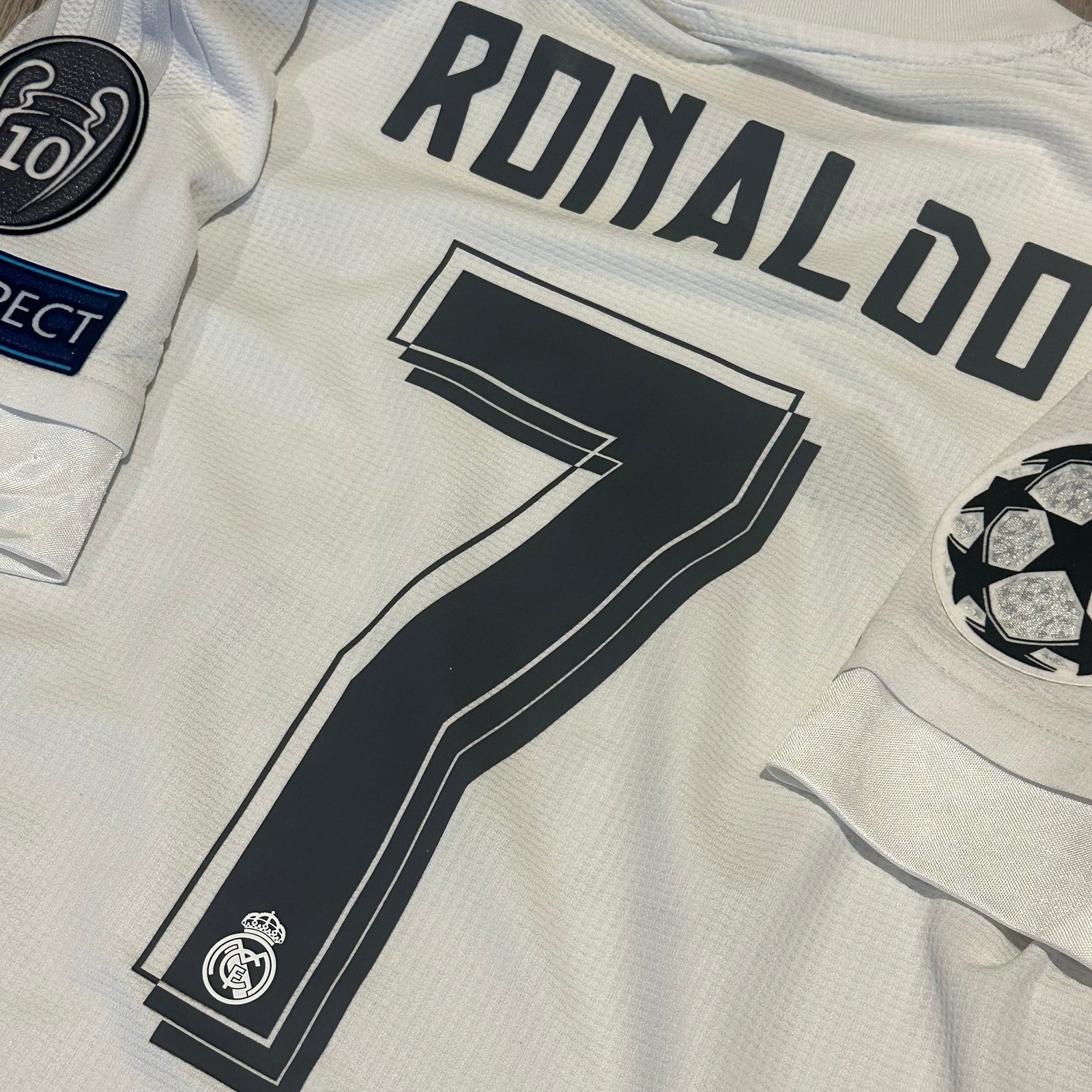 2016 Real Madrid Home Shirt Ronaldo 7 CL Final [Excellent]