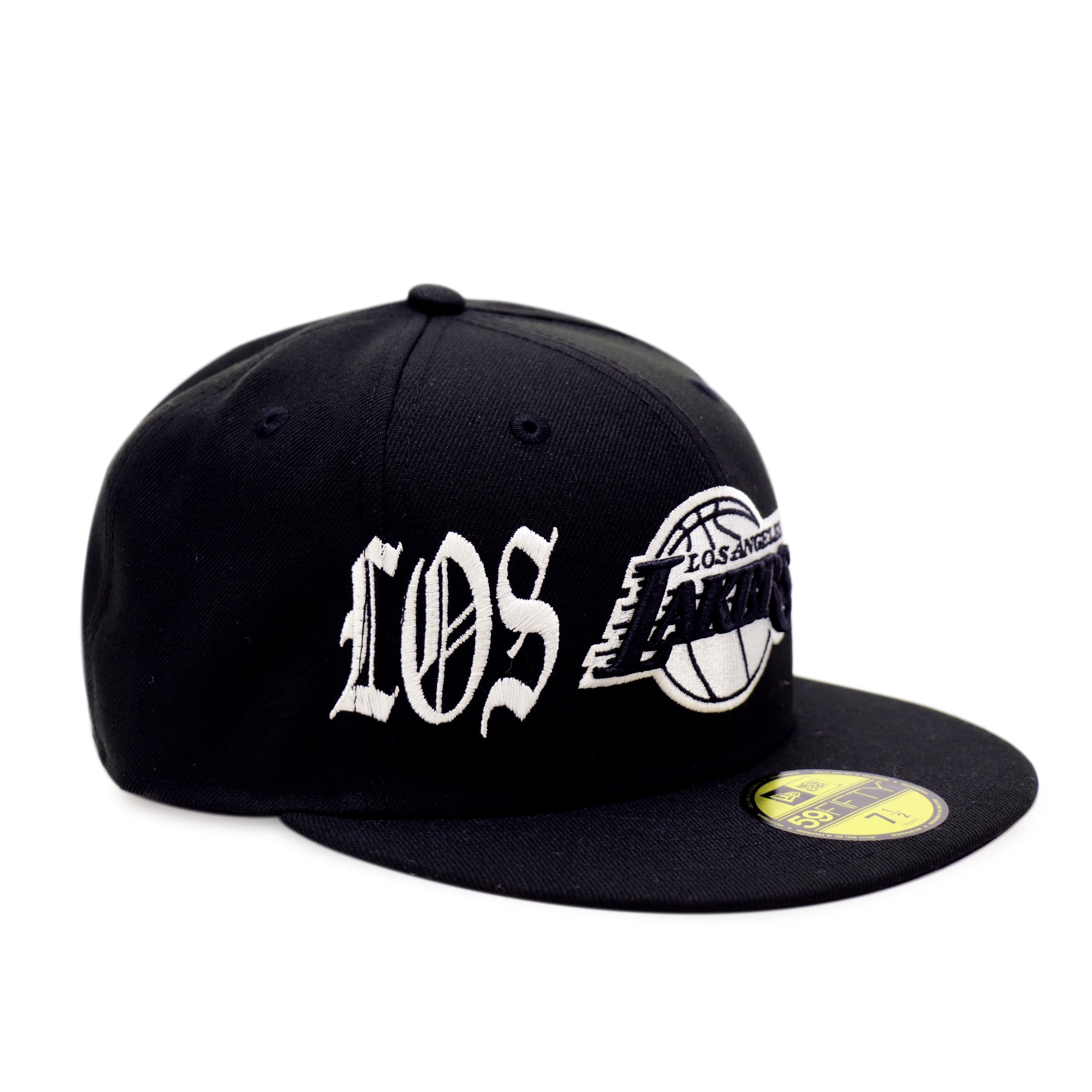 THE CAP 59FIFTY BLACK LETTER II ロサンゼルス・レイカーズ