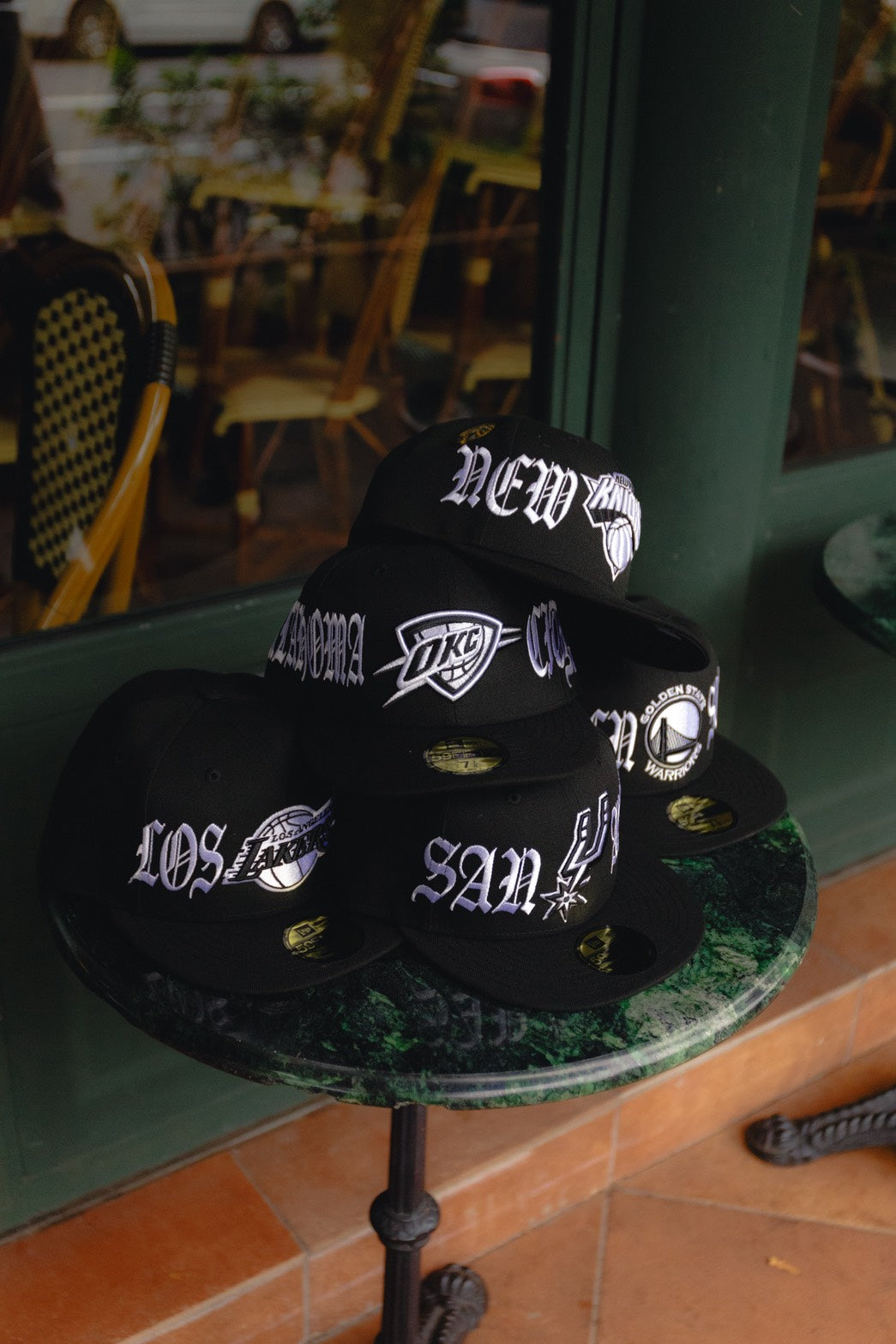 THE CAP 59FIFTY BLACK LETTER II ロサンゼルス・レイカーズ