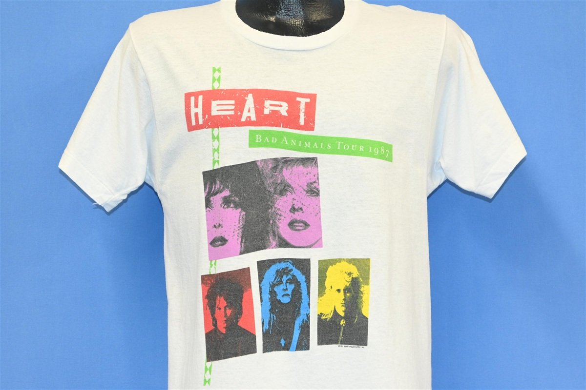 80s Heart Bad Animals World Tour 1987 Rock Band t-shirt Medium
