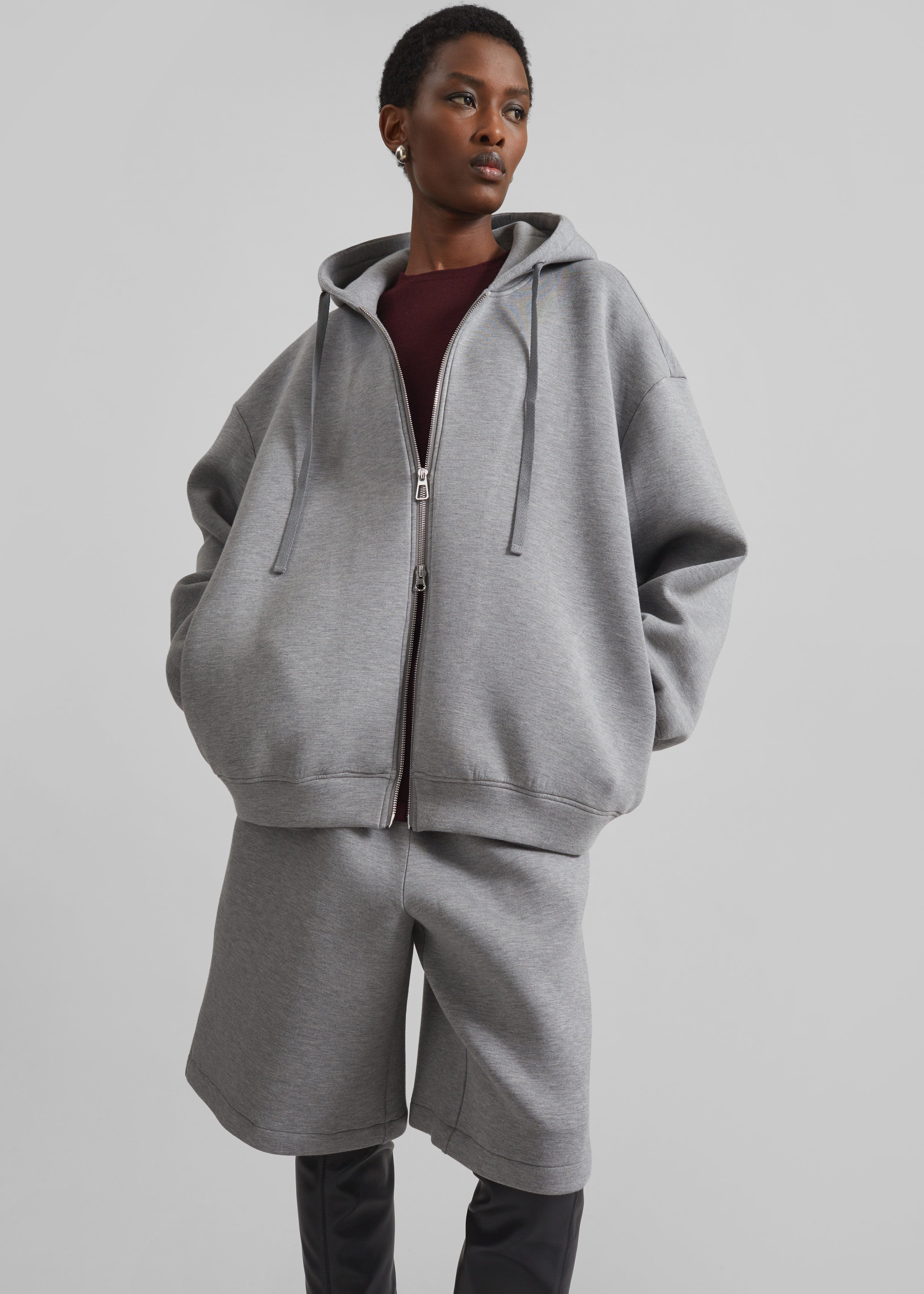 Rian Oversized Hoodie - Grey – The Frankie Shop