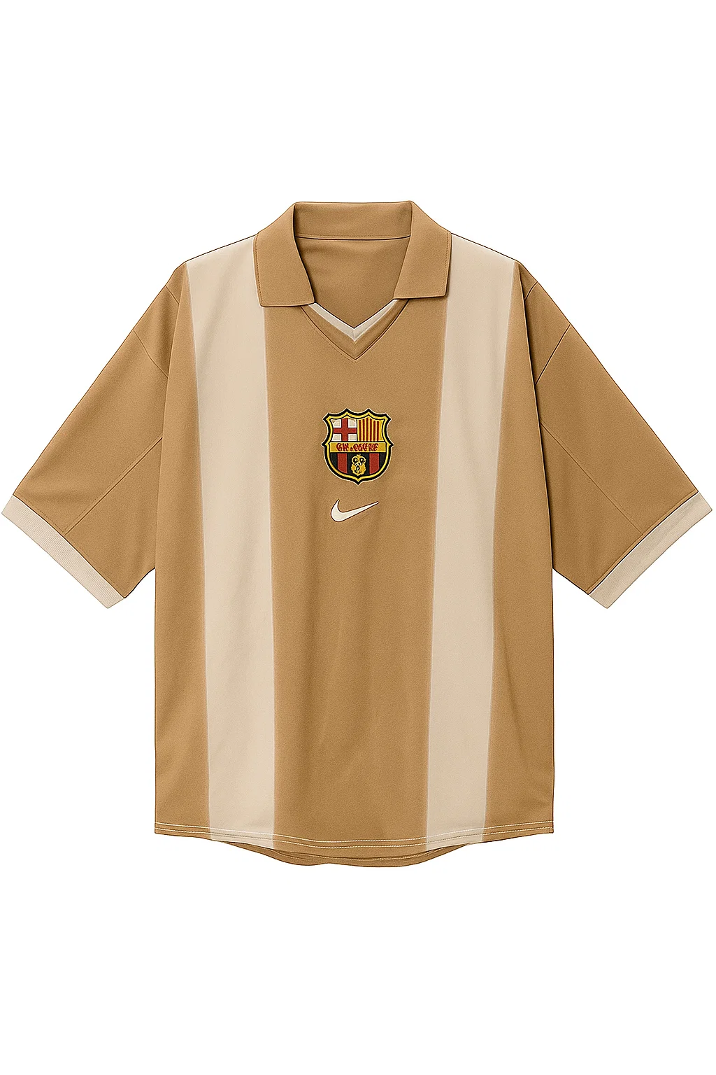 CJ x Nike x FC Barcelona Camel Jersey | Nike Barcelona Jersey