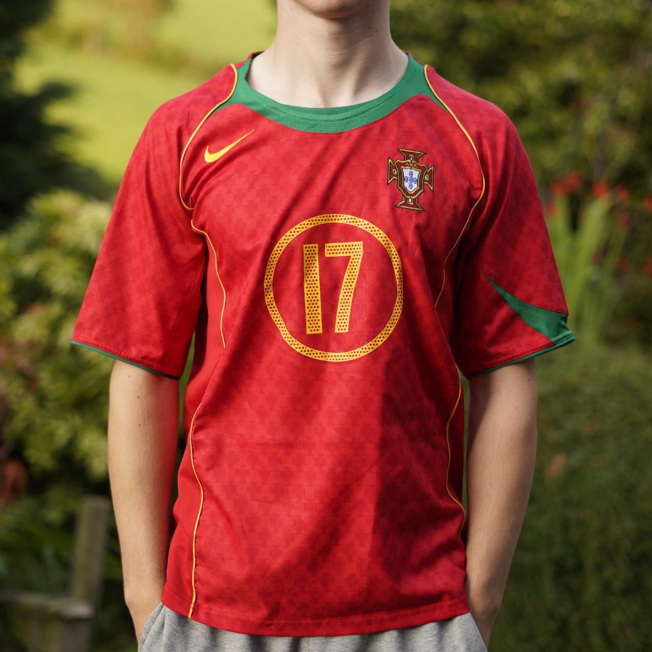 2004 Portugal Home Shirt by Nike - C.Ronaldo #17. Size Small – The