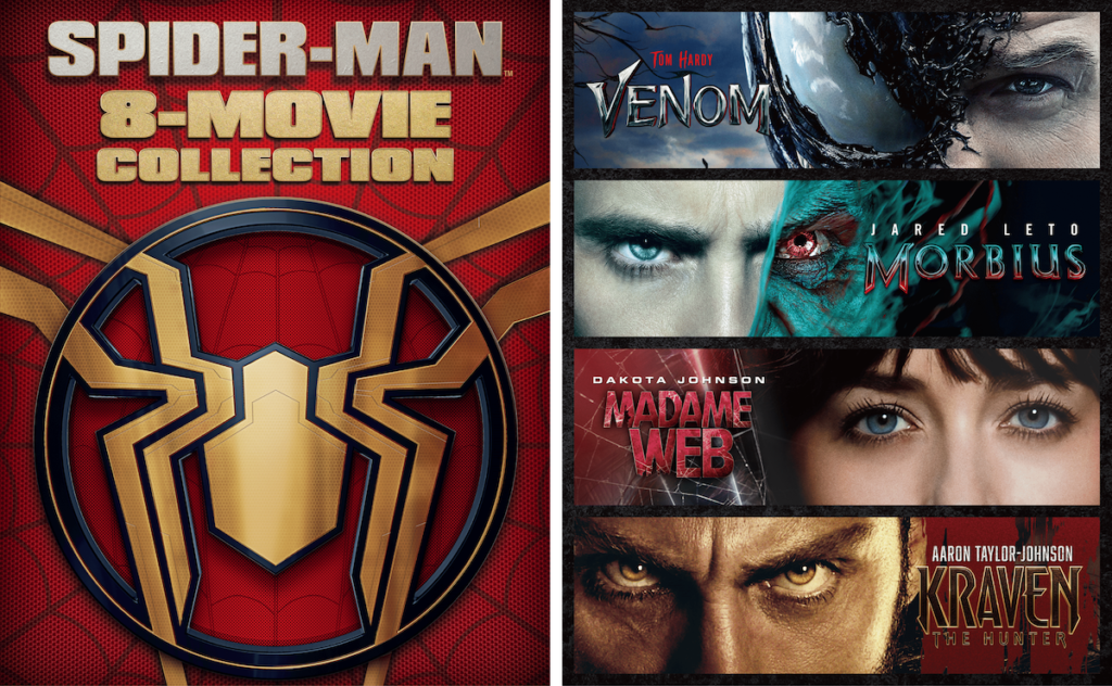 スパイダーマン』全8作とスピンオフ全6作を収録した究極のボックス