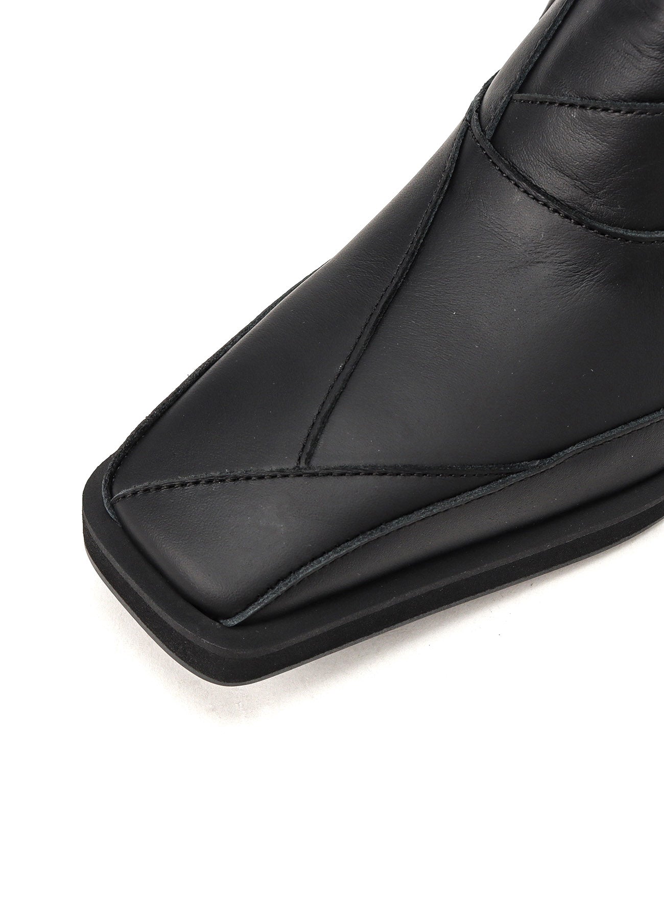 SOFT OIL LEATHER PATCHWORKED ZIP BOOTS – THE SHOP YOHJI YAMAMOTO