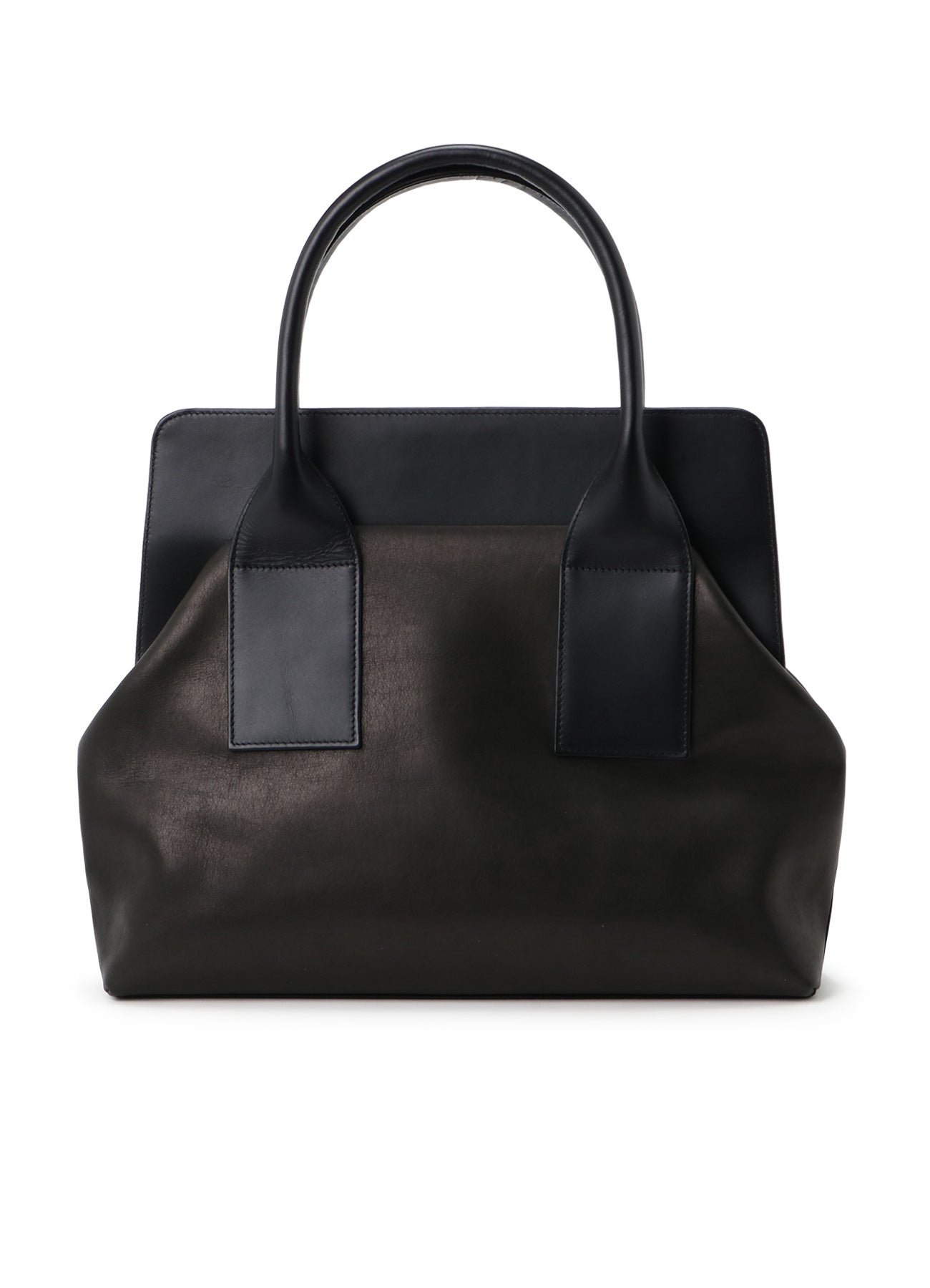 SMOOTH LEATHER COMBINATION CLASP BAG (L) – THE SHOP YOHJI YAMAMOTO
