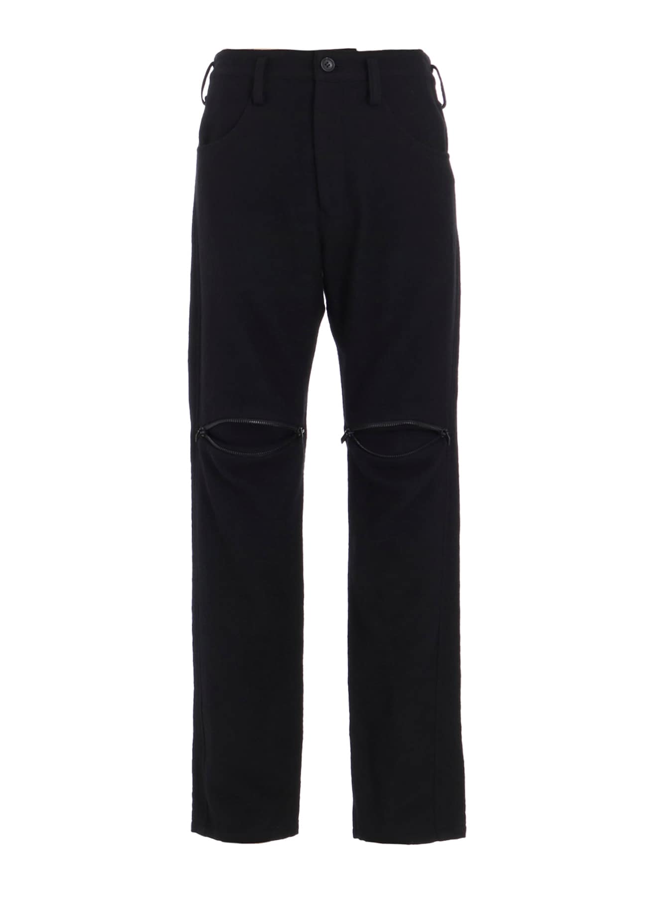 WOOL VIYELLA KNEE GUSSET PANTS(XS Black): Soldes｜THE SHOP YOHJI