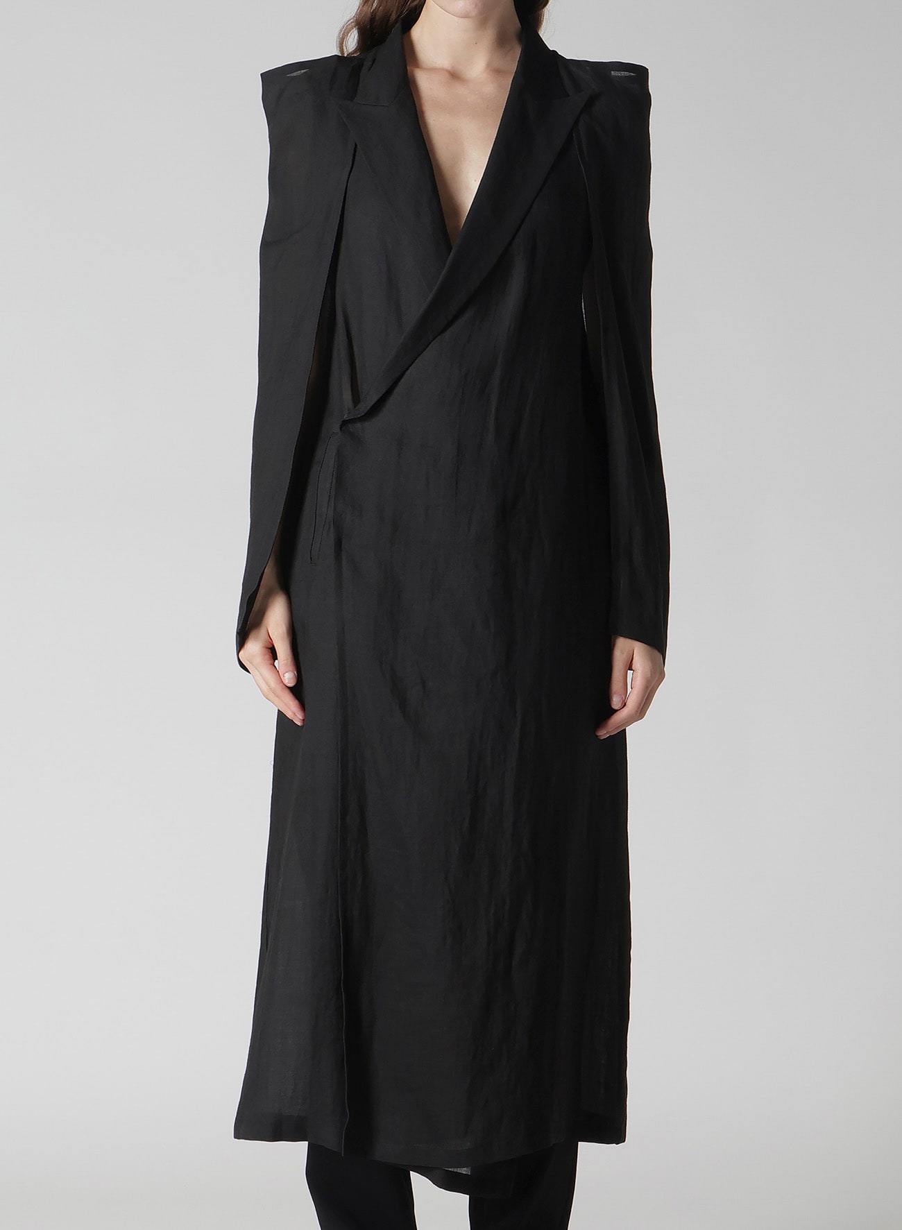 TWILL BOX SILHOUETTE COAT(XS Black): Vintage｜Special Price｜THE