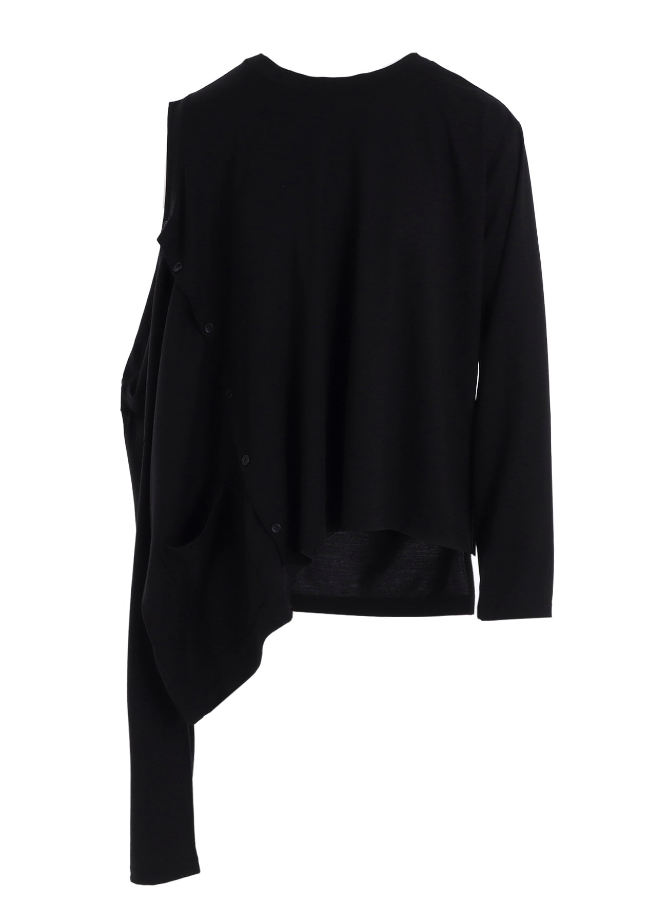 PLAIN STITCH 2WAY LONG SLEEVE T-SHIRT(S Black): LIMI feu｜THE SHOP