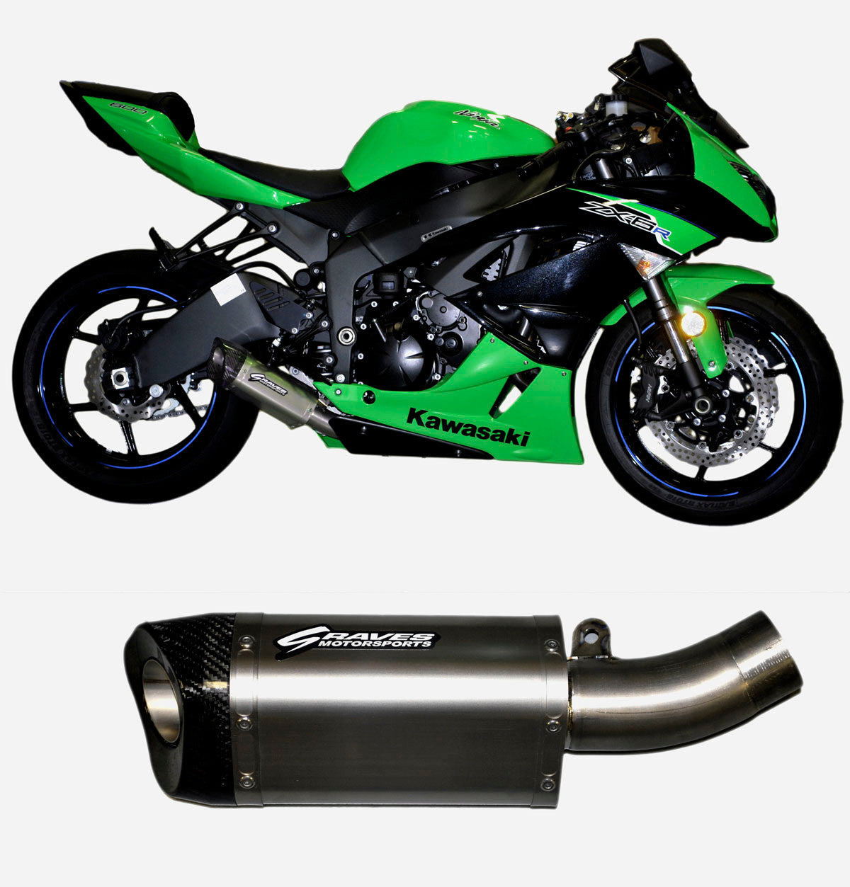 Graves 09-25 ZX-6R Cat-Eliminator Carbon Slip-on Exhaust – The Sic