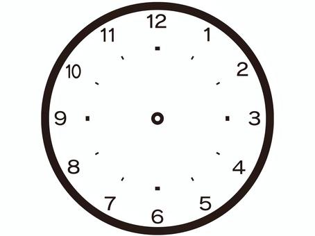 シンプル時計（3）イラスト - No: 23143801｜無料イラスト・フリー
