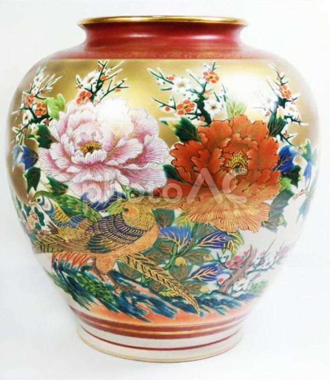 薩摩焼 / 飾り壺 】 壺 ツボ 花柄 オシドリ伝統陶芸 【公式通販】