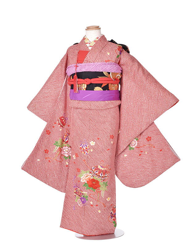 楽天市場】総絞り 着物 赤の通販