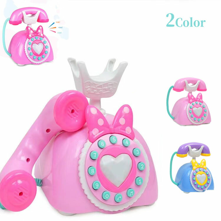 楽天市場】ミニーちゃん ピンク 電話の通販