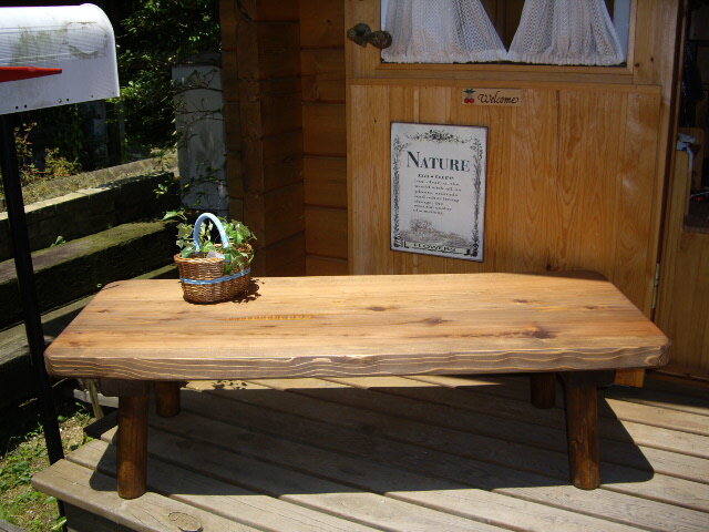 楽天市場】天然木 一枚板 ローテーブルの通販